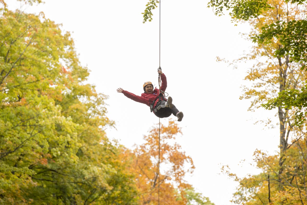 Treetop Trekking in the fall