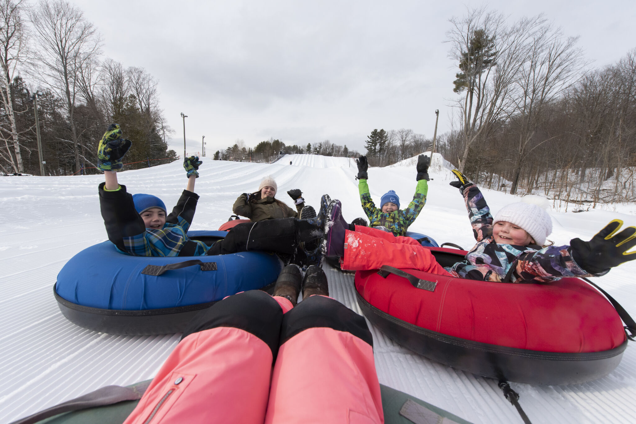 winter tubing