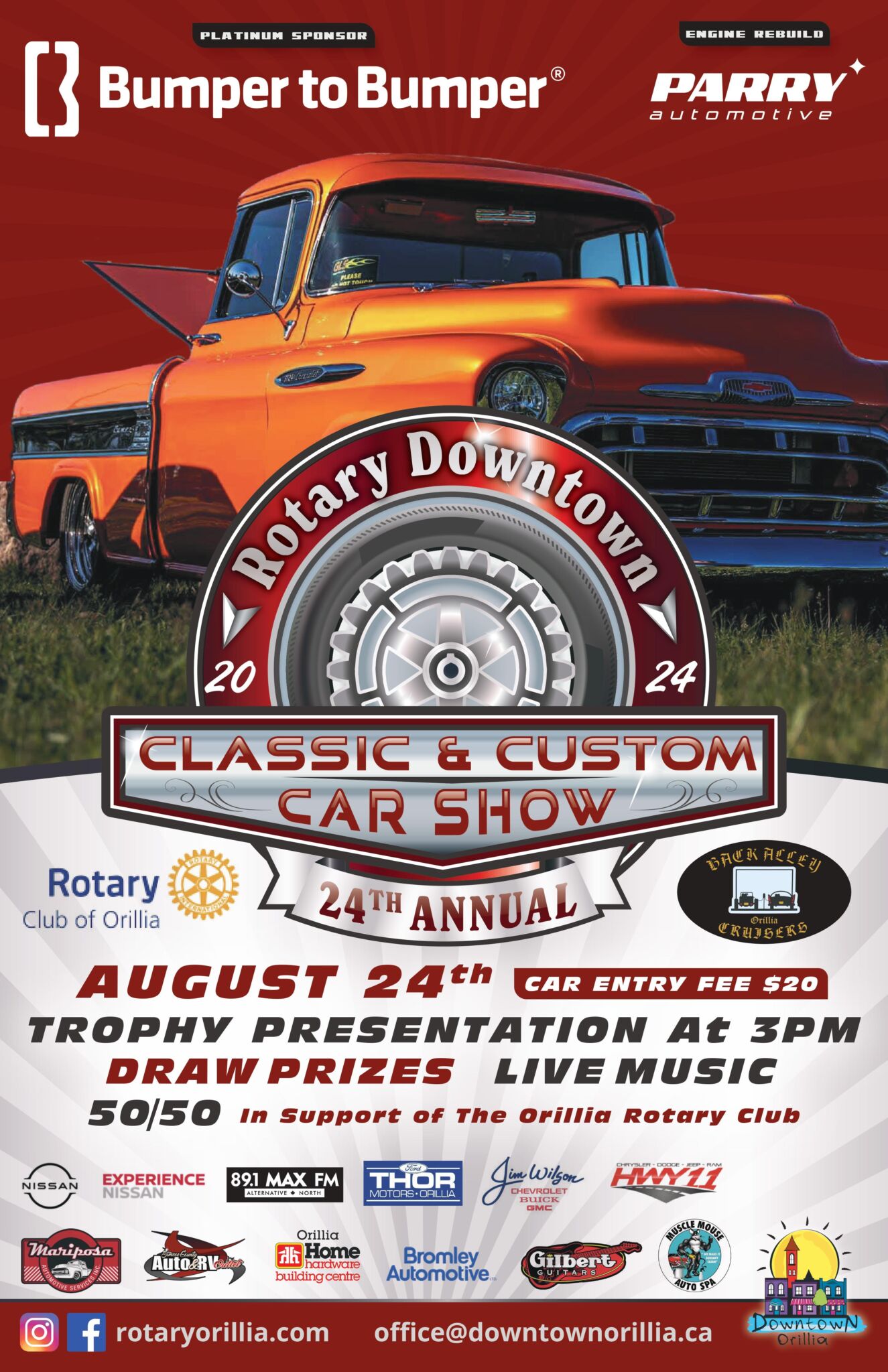 2024 Orillia Classic Car Show