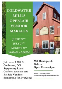 Coldwater Mill Vendors Market